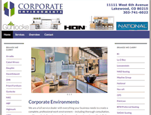 Tablet Screenshot of corporate-environments.com